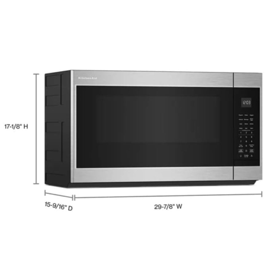 Microondas Con Campana Funciones Automáticas KitchenAid Acabado PrintShield™ Acero inoxidable