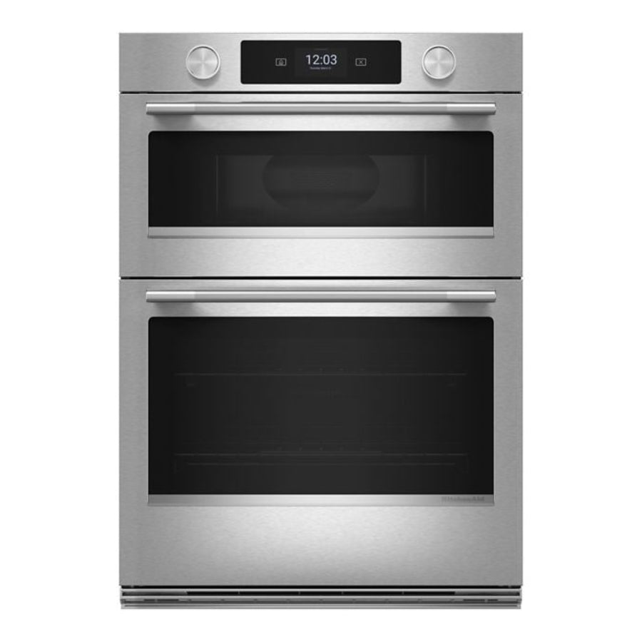 Horno De Pared Eléctrico Inteligente Combinado Con Cocción Asistida KitchenAid 27" Acabado PrintShield™ Acero Inoxidable