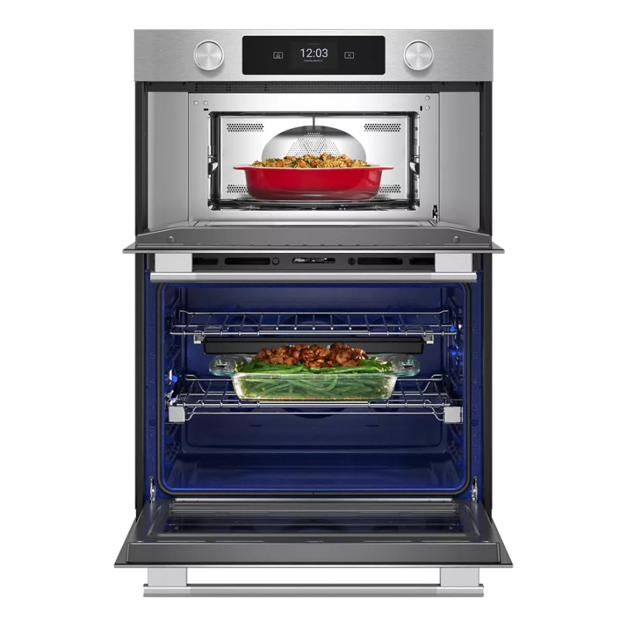 Horno De Pared Eléctrico Inteligente Combinado Con Cocción Asistida KitchenAid 27" Acabado PrintShield™ Acero Inoxidable