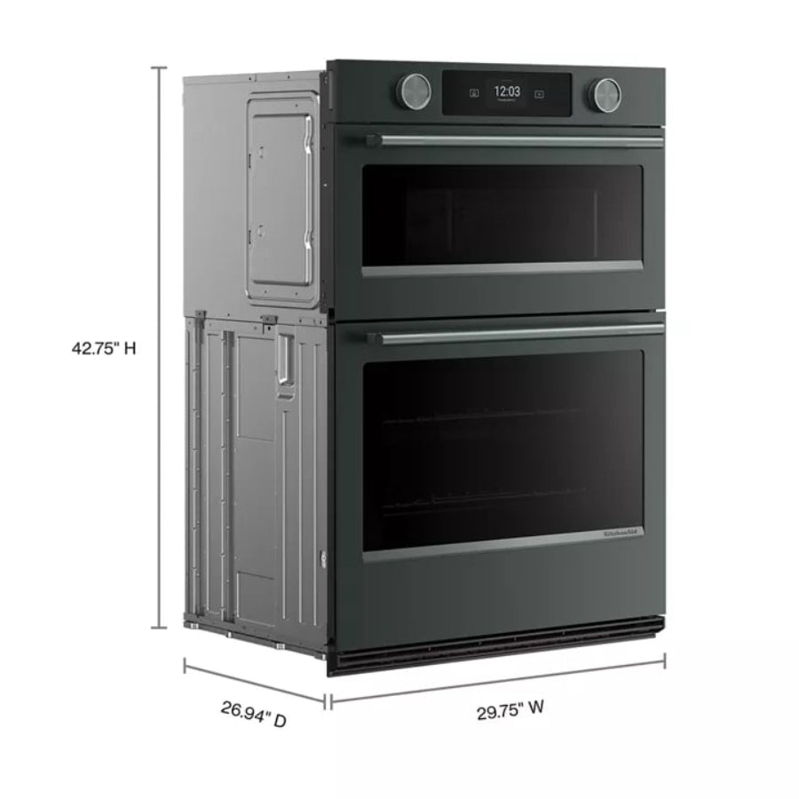 Horno De Pared Eléctrico Inteligente Combinado Con Cocción Asistida KitchenAid 30" Color Juniper