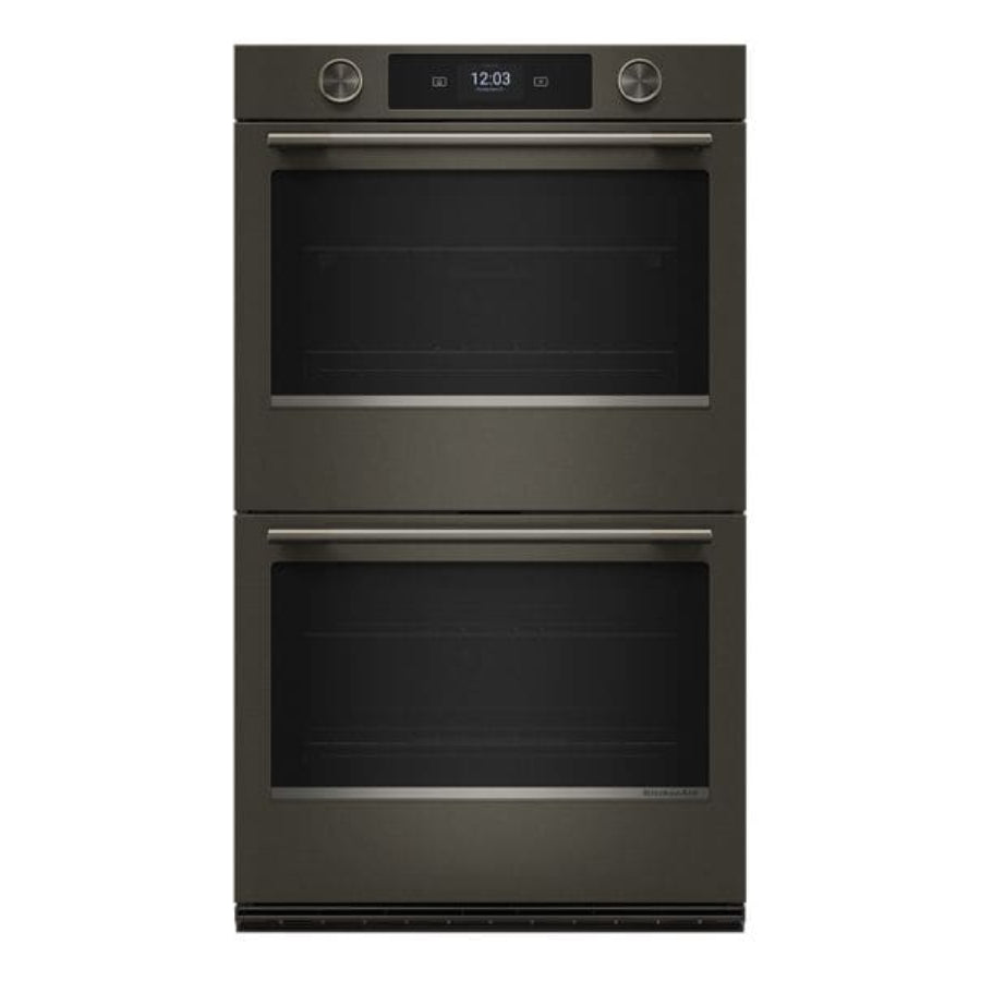 Horno Eléctrico Doble Inteligente De Pared Con Modos De Cocción Asistida KitchenAid 30" Color Mineral Negro