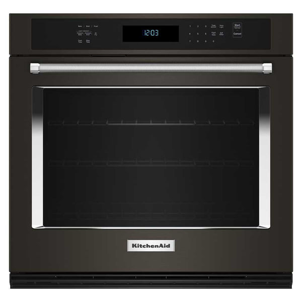 Horno de pared sencillo de 30" KitchenAid con AIR FRY Negro