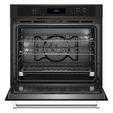 Horno de pared sencillo de 30" KitchenAid con AIR FRY Negro