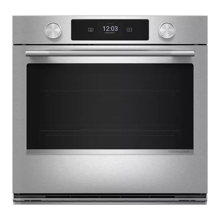 Horno Eléctrico Inteligente De Pared Con Modos De Cocción Asistida KitchenAid 30" Acabado PrintShield™ Acero Inoxidable