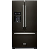 Refrigerador Puerta Francesa Con Dispensador Hielo y Agua Kitchenaid Color Negro 760Lts