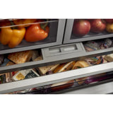 Refrigerador Kitchenaid de 26,8 pies cúbicos con puerta francesa y profundidad estándar, con dispensador exterior de hielo y agua