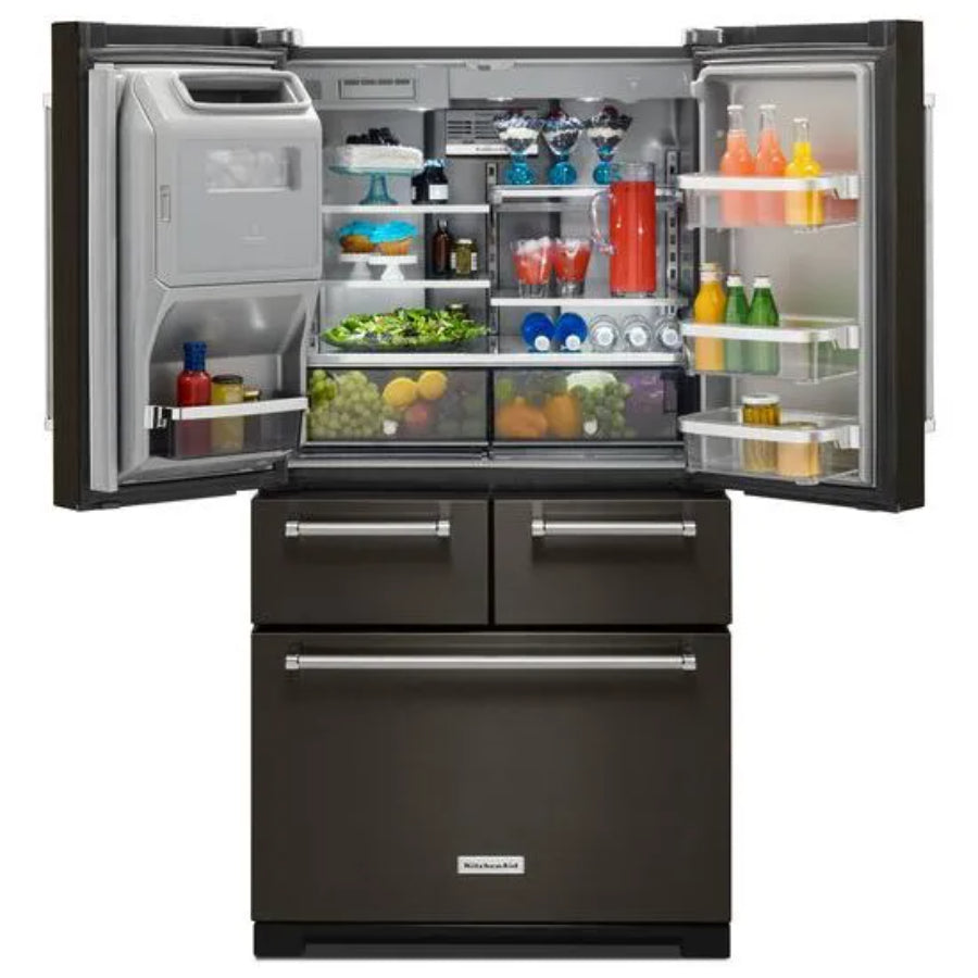 Refrigerador French Door Bottom Mount KitchenAid 729L Color Negro