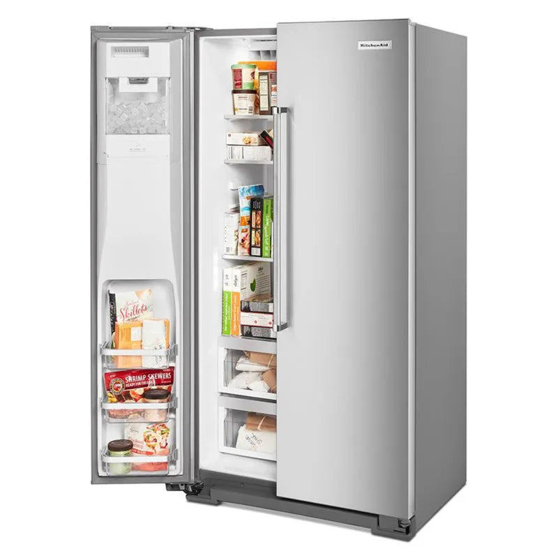 Refrigerador Silver Kitchenaid Counter Depth Side by Side 639 Litros