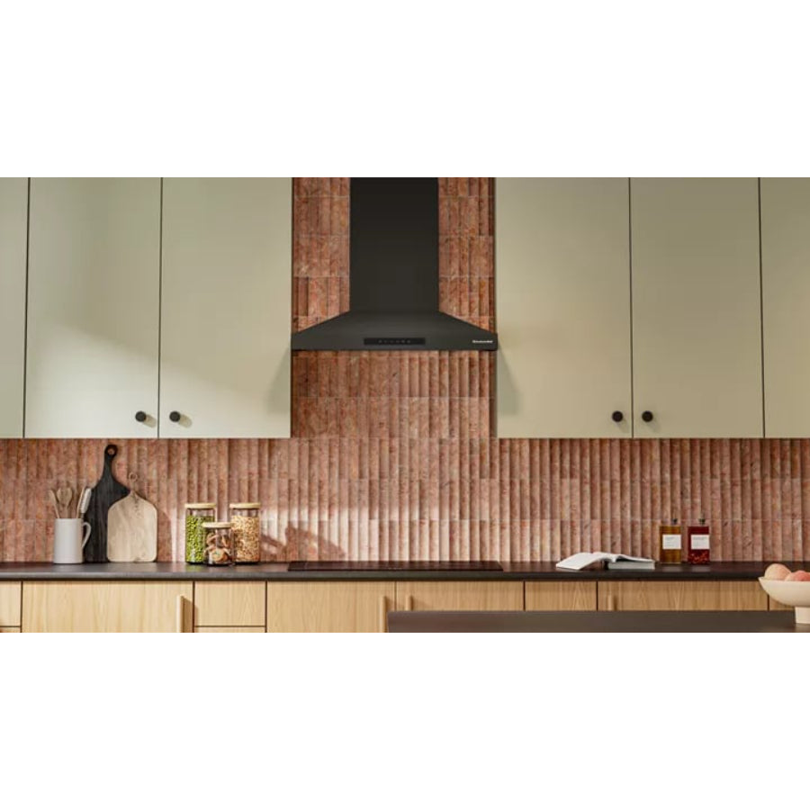 Campana Extractora De Pared KitchenAid 30" Color Mineral Negro