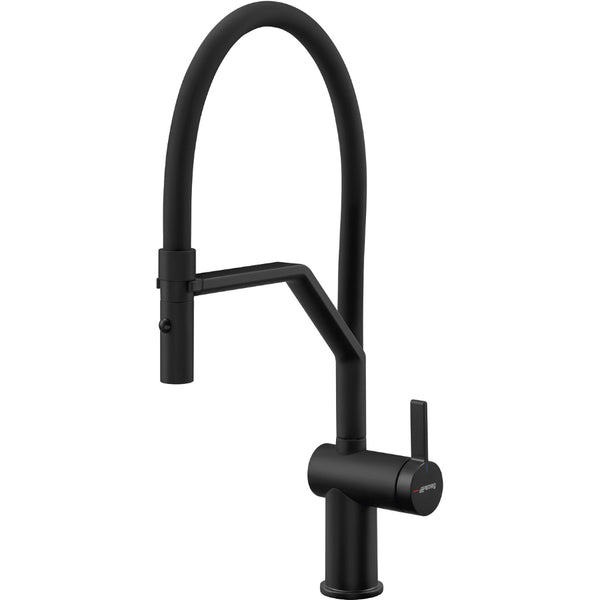 Grifo de cocina Semi-professional mono mando Smeg Negra