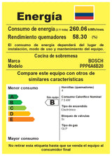 Estufa A Gas Bosch En Vidrio 60cm PPP6A6B20