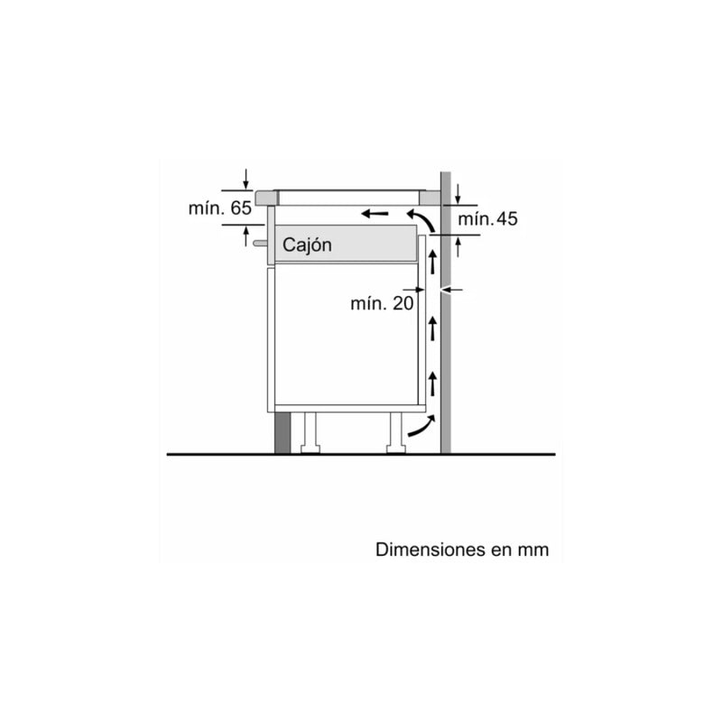 Cubierta de inducción Bosch Serie 4 de 60 cm Negro