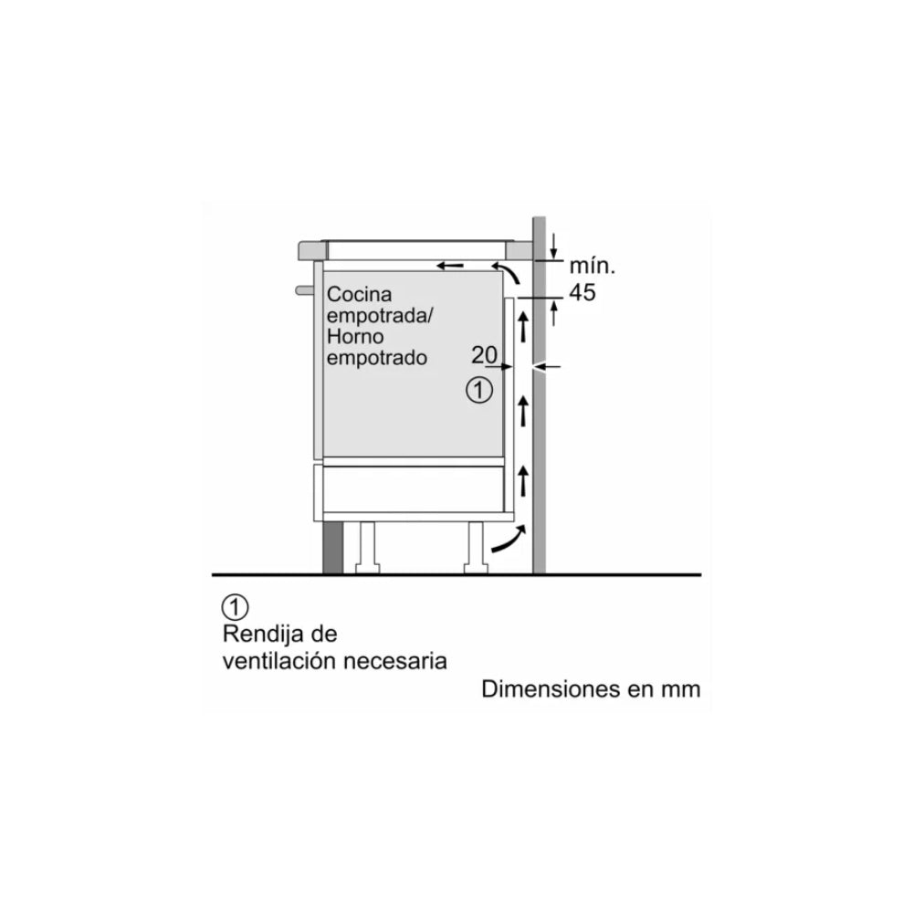 Cubierta de inducción Bosch Serie 4 de 60 cm Negro