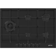 Cubierta De Gas Linea Clasica Smeg 73cm Negro Mate