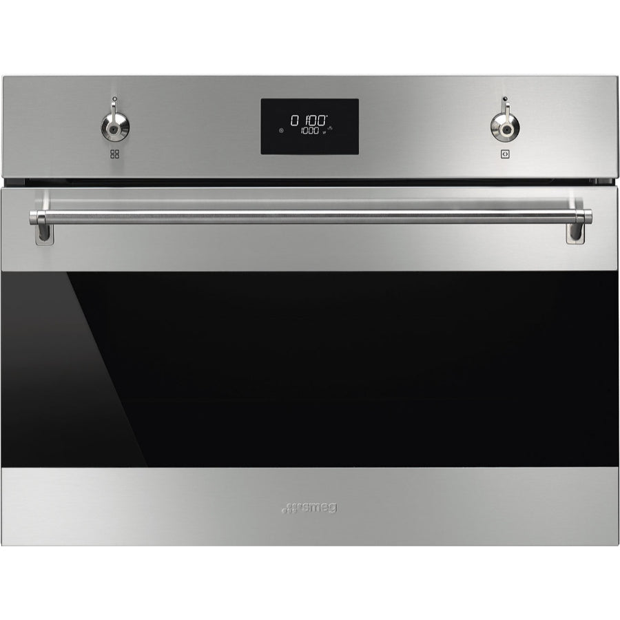 Combo Torre De Hornos, Horno Eléctrico Ventilado + Horno Microondas Con Tecnología Galileo, Smeg 60 cm