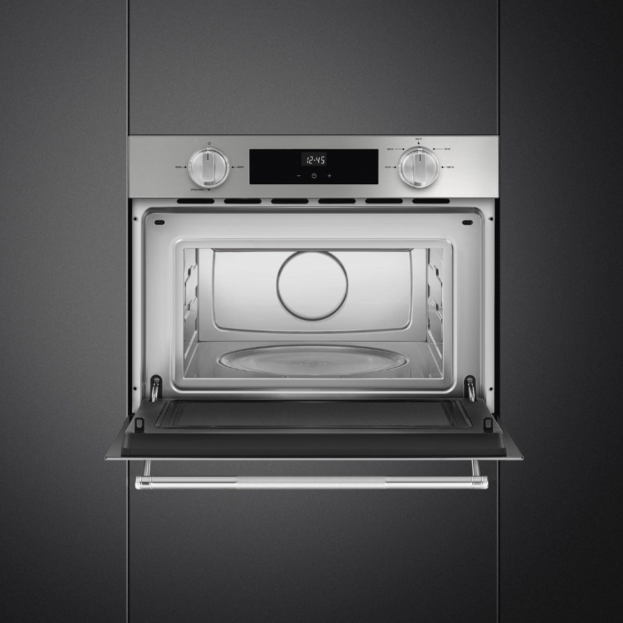 Horno Microondas Omnichef Linea Clasica Empotrable Smeg 45cm