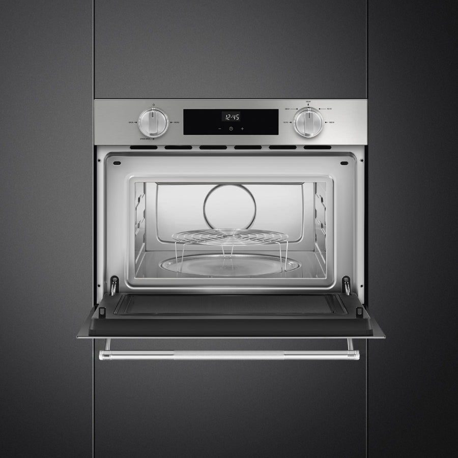 Horno Microondas Omnichef Linea Clasica Empotrable Smeg 45cm