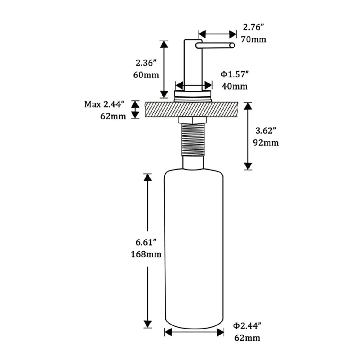 Accesorio de jabón líquido Cohelum SOO3