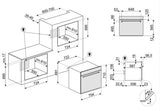 horno eléctrico empotrable Smeg línea Clásica 76cm