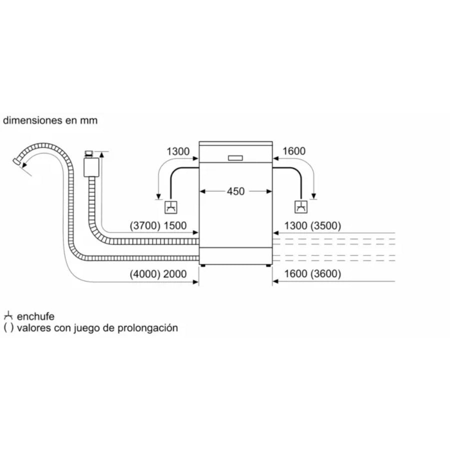 Lavavajillas Bosch Serie 2 totalmente integrable 45 cm