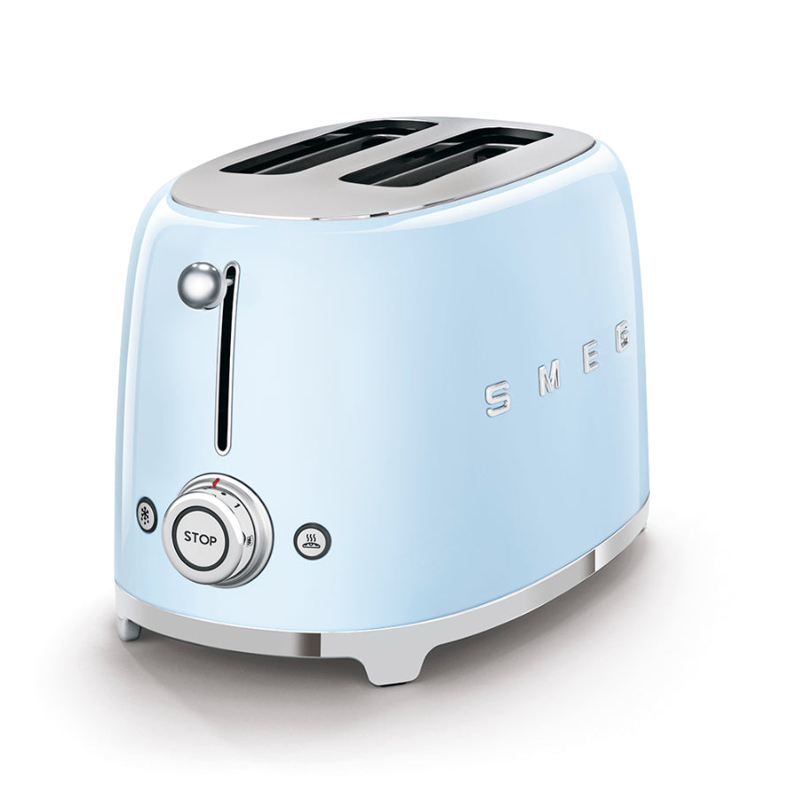 Tostadora Eléctrica Retro Smeg Color Azul Pastel
