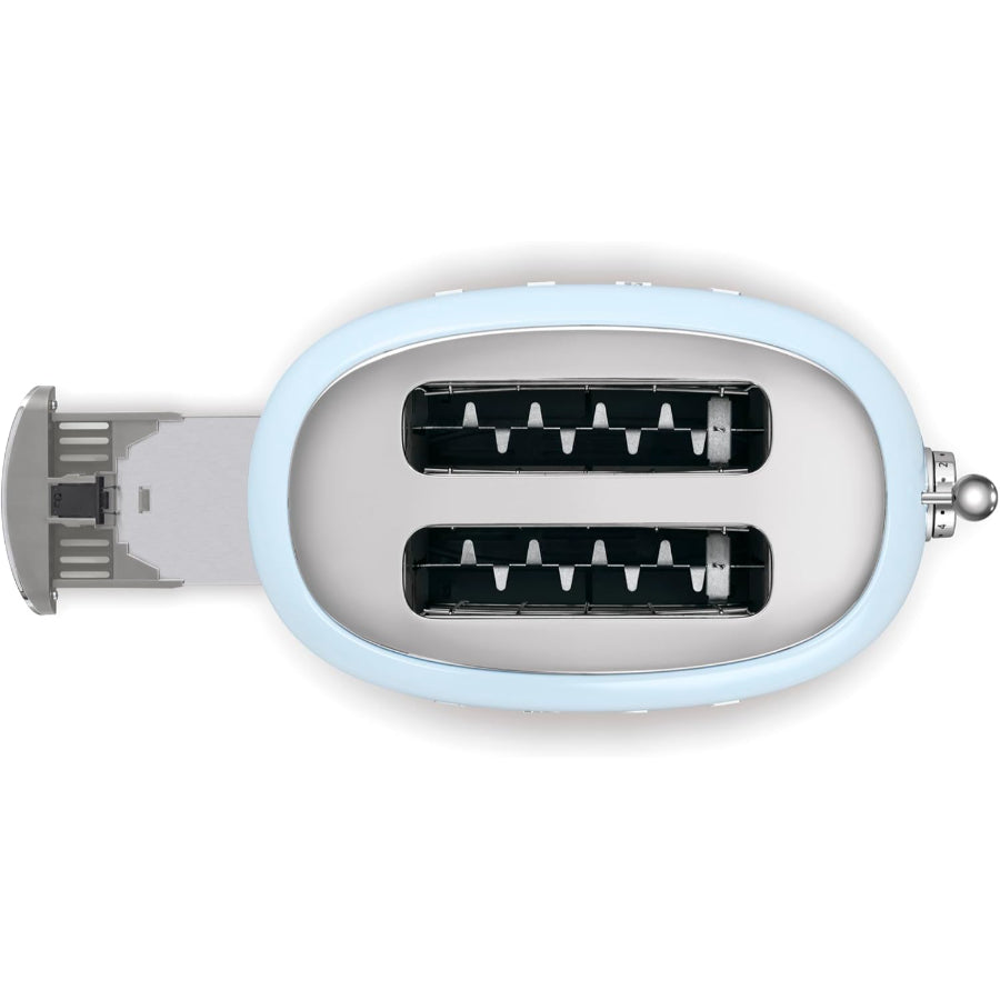 Tostadora Eléctrica Retro Smeg Color Azul Pastel