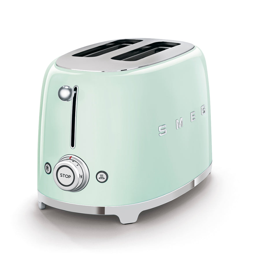 Tostadora Eléctrica Retro Smeg Color Verde Pastel