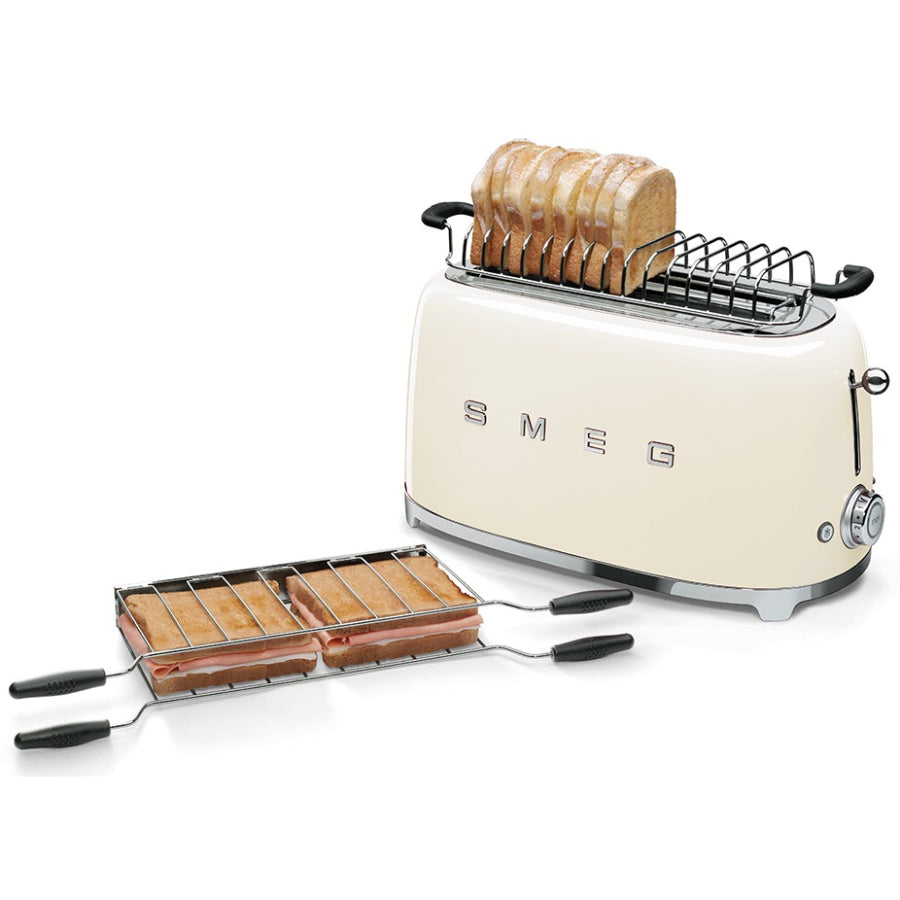 Tostadora Eléctrica Retro Smeg Color Crema - Nuevo Modelo