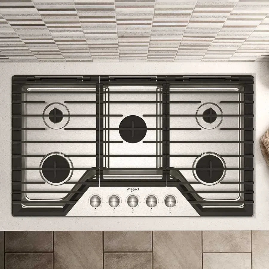 Encimera a Gas 5 Puestos Whirlpool 36"
