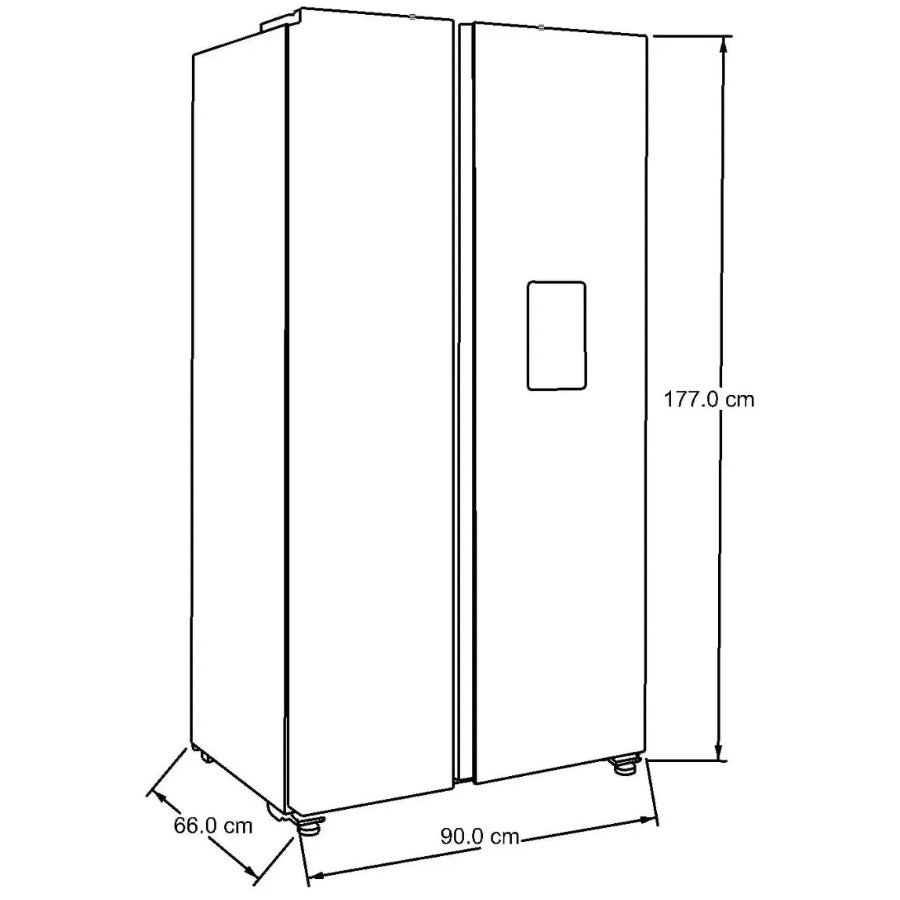 Refrigerador Side by Side Xpert Inverter con Dispensador De Agua Whirlpool 518Lts