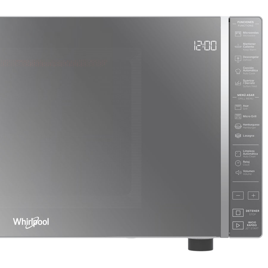 Microondas Con Función Grill Whirlpool Color Plata 30Lts