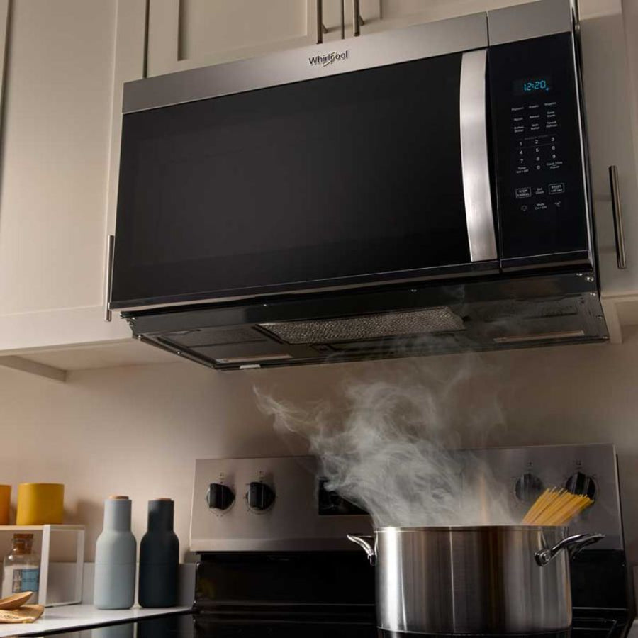 Microondas Con Campana y Funciones Automaticas Whirlpool 75cm Acabado Acero Inoxidable