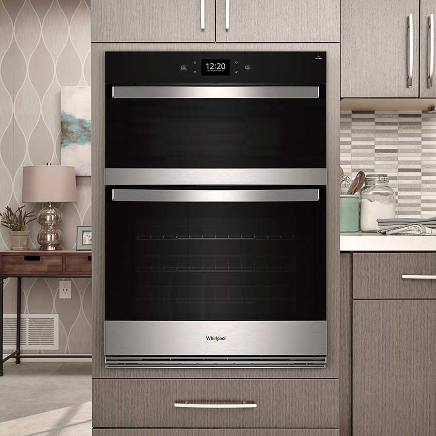 Horno de pared combinado de microondas y freidora de aire de 6,4 pies cúbicos