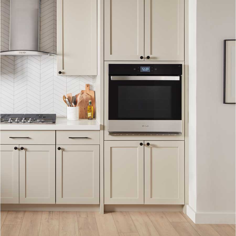 Horno de pared inteligente individual de 5,0 pies cúbicos con Air Fry