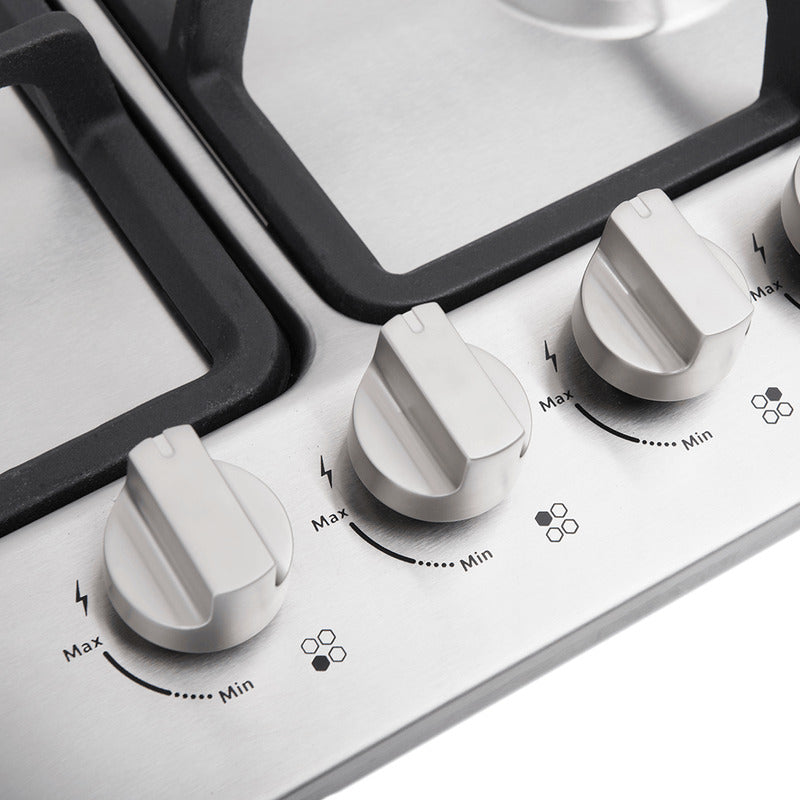 Cubierta A Gas Whirlpool Acero inoxidable 60cm