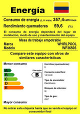 Estufa Whirlpool de Gas 86 cm