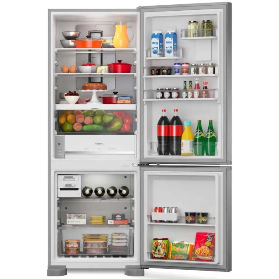 Nevera Congelador Interior Xpert Inverter Whirlpool Color Gris 450Lts