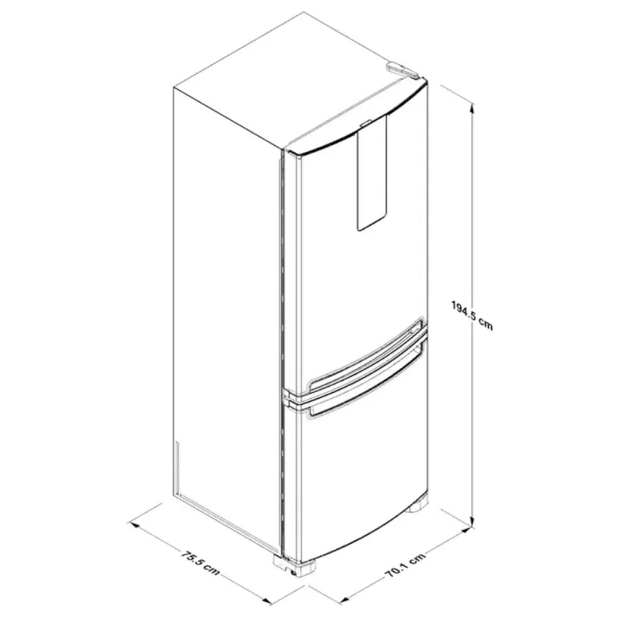Nevera Congelador Interior Xpert Inverter Whirlpool Color Gris 450Lts