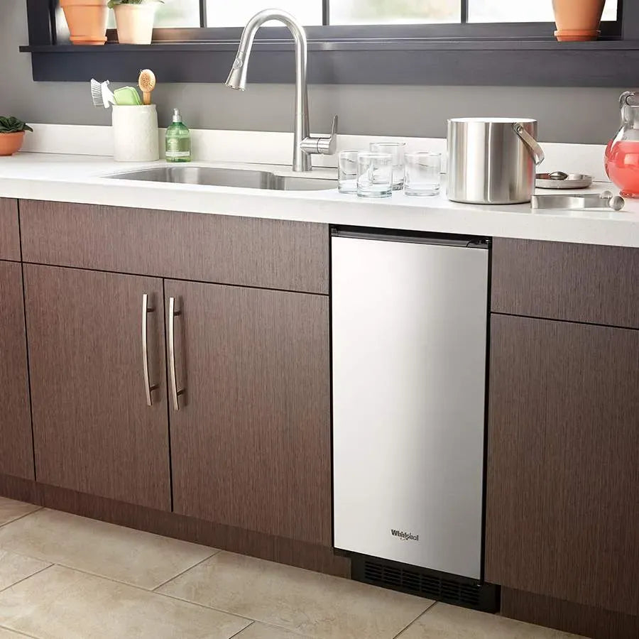 Fabricador De Hielo Empotrable Whirlpool Color Gris 11Kg