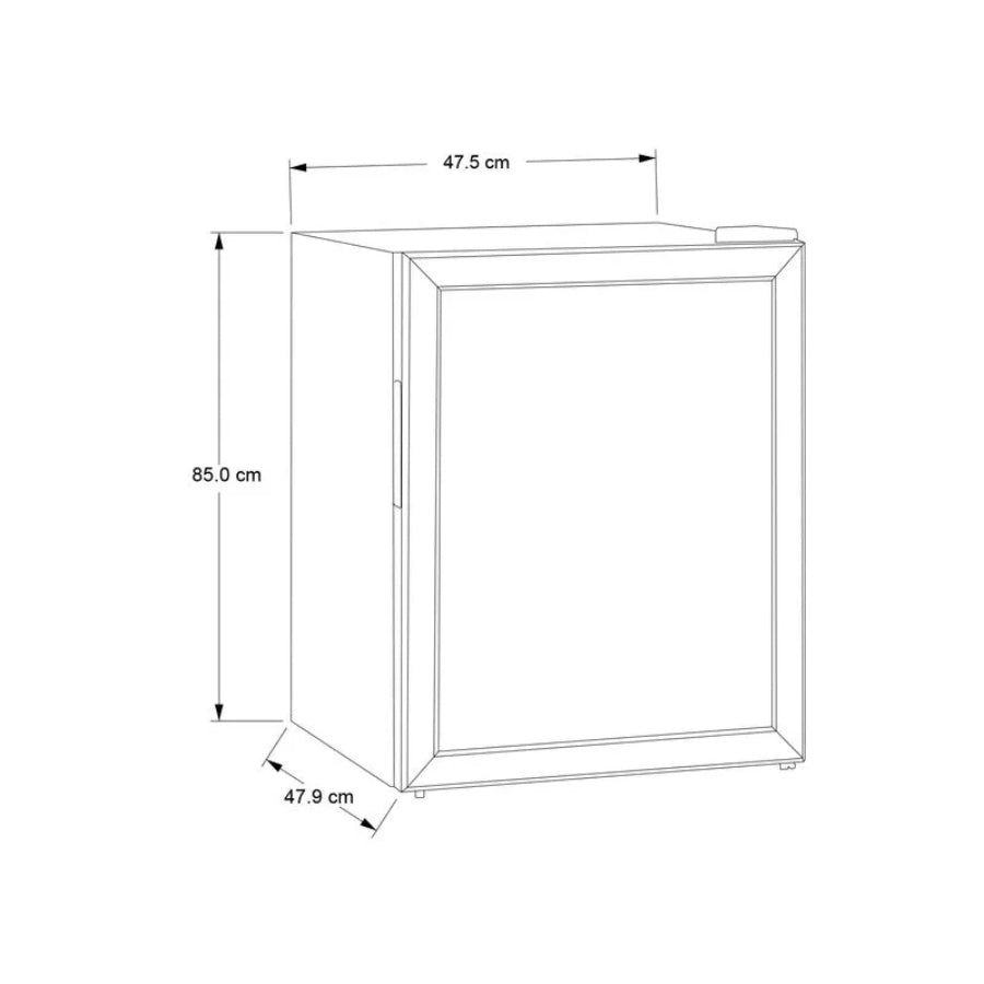 Cava de Vinos Whirlpool 33 botellas Negro