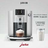 Maquina De Café Jura E6 + Recipiente de Cristal para Leche