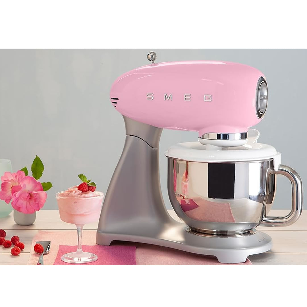 Batidora Electrica Smeg Rosa