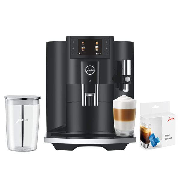 MAQUINA DE CAFE AUTOMATICA JURA E8 + RECIPIENTE EN VIDRIO 0,5 LITROS + SMART CONNECT