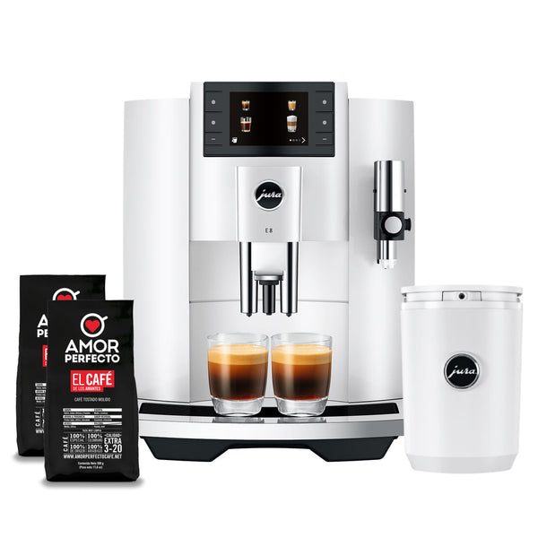 Maquina De Café Automatica Jura E8 Blanca + Nevera Cool Control Jura Color Blanco