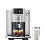 COMBO JURA, Maquina De Café E6 Color Platino + Recipiente De Cristal Para Leche 0.5Lts