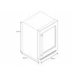 Cava de vinos negra | Apertura Derecha 141L 46 botellas