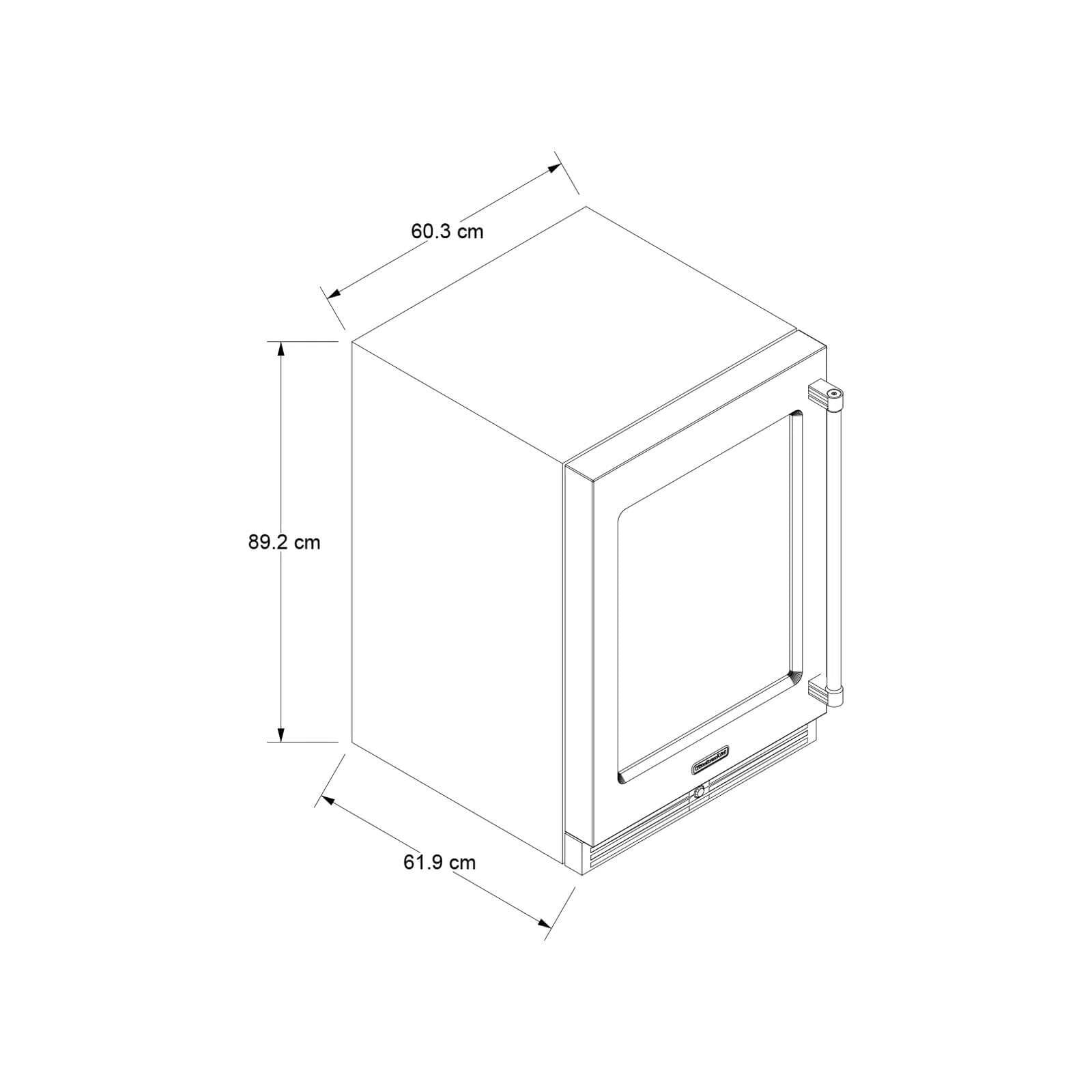 Centro de bebidas KitchenAid 138L - 14 botellas Apertura derecha Stainless Steel