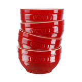 JUEGO DE CUENCOS DE CERÁMICA DE 4 PIEZAS CEREZA