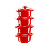 Set 4 mini Cocotte Minis de cerámica