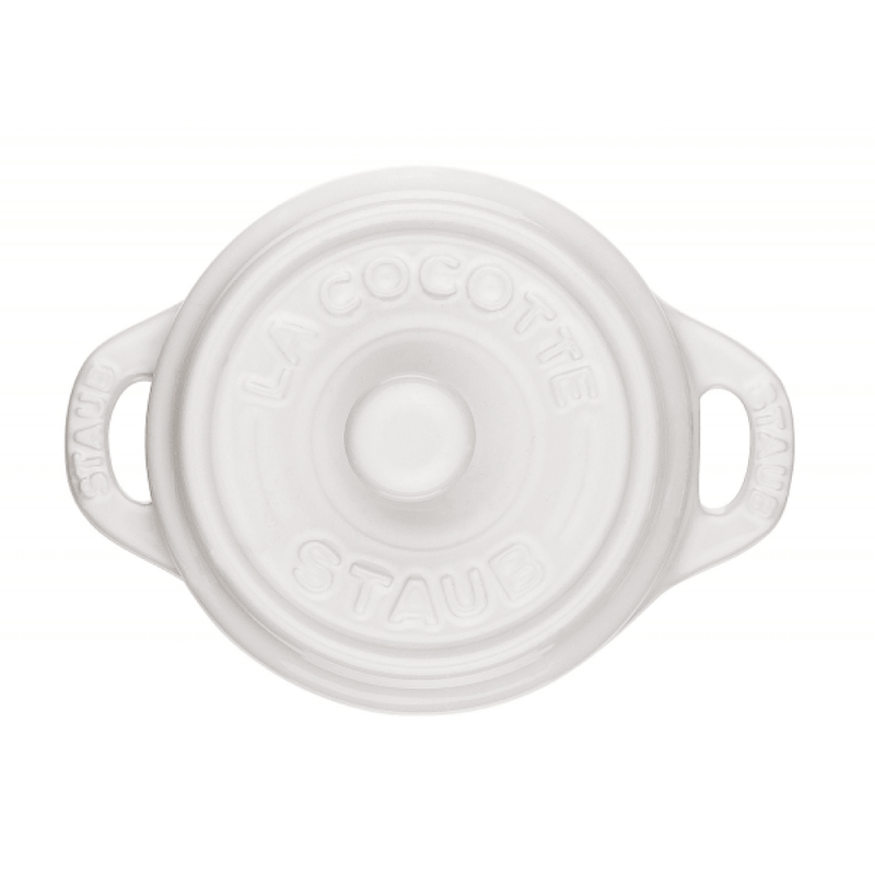 Staub Mini Cocotte redonda cerámica 10cm, blanco